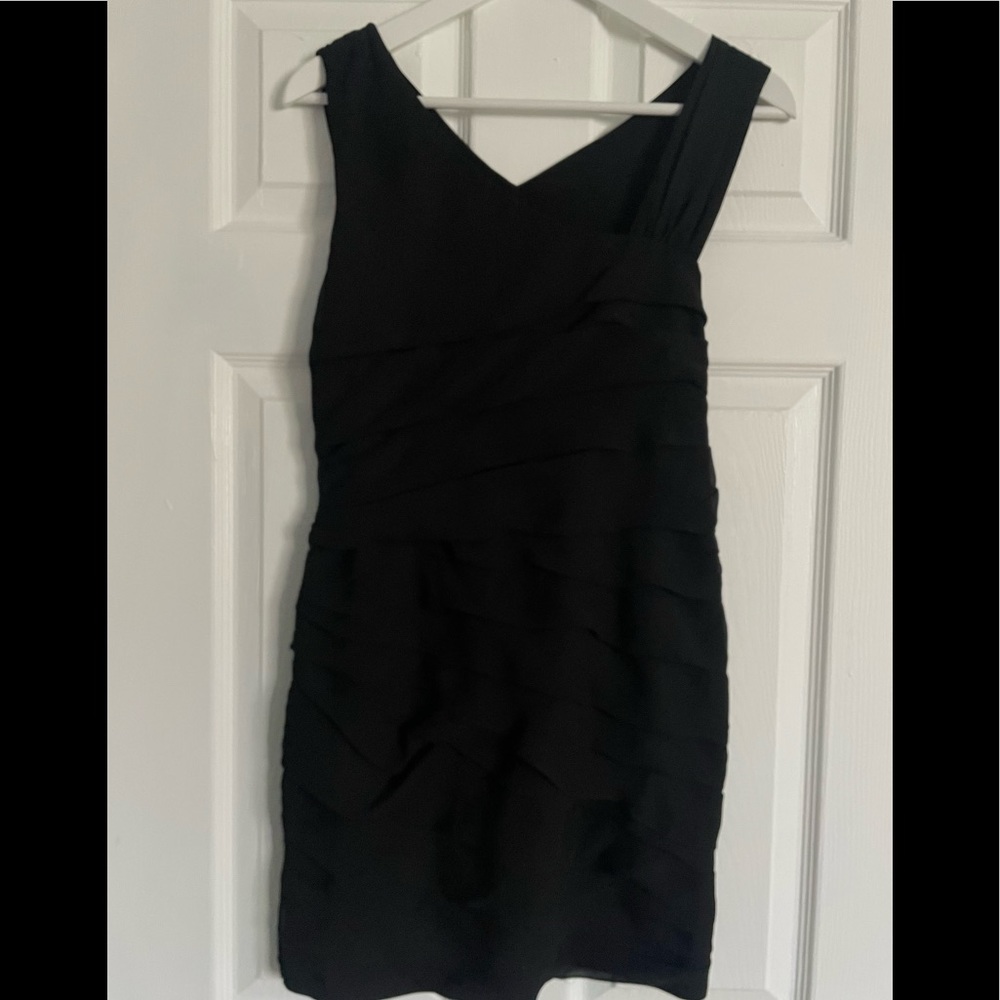 Central Park West Ruffle Shift Dress